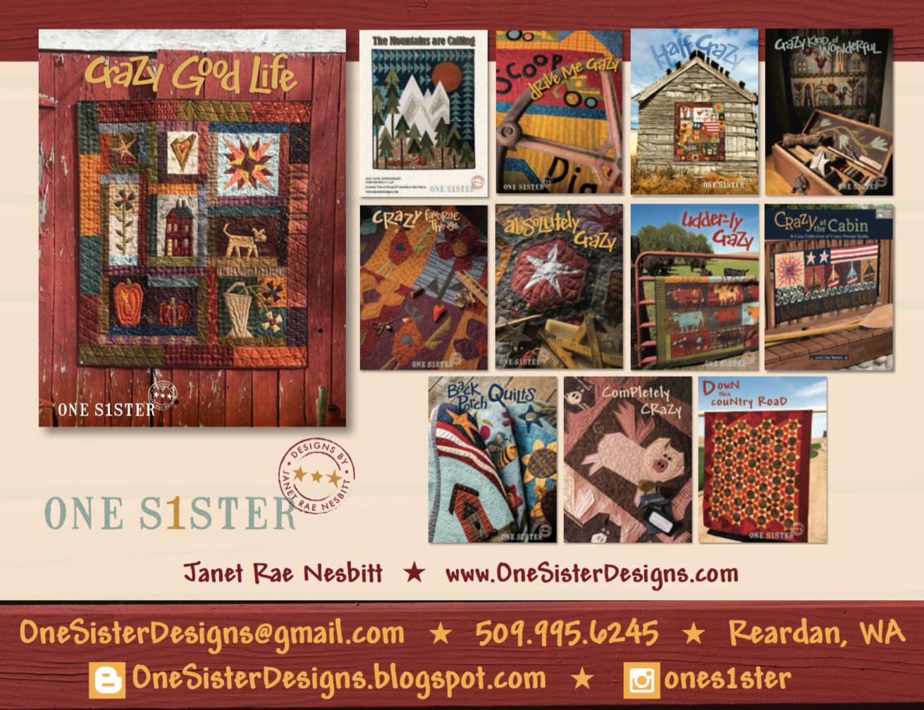 2020 July Blue Bag One Sister Designs American Quilt Retailer