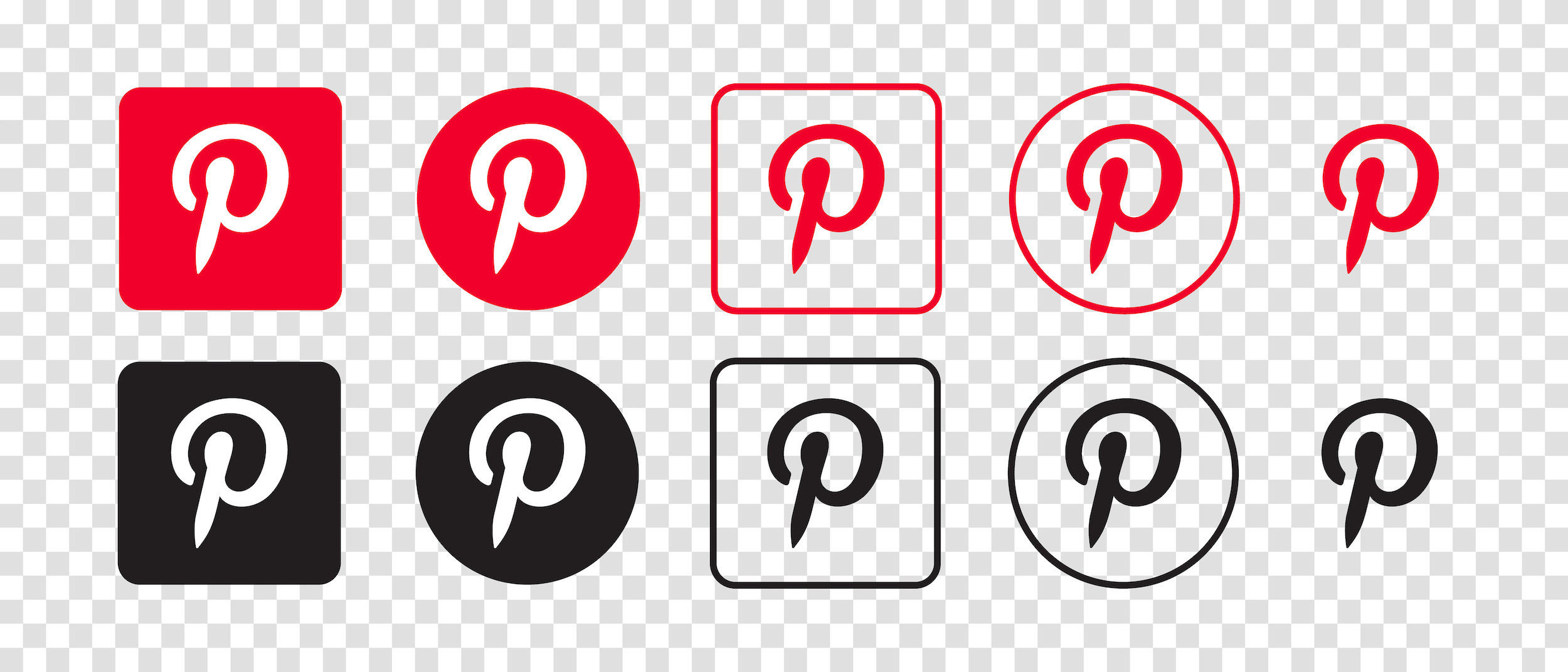 Pinterest logos